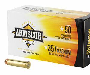 Armscor 357 Magnum 158gr FMJ Ammunition 50rd