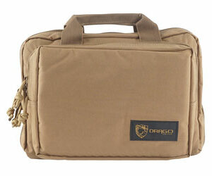 DRAGO GEAR DOUBLE PISTOL CASE TAN