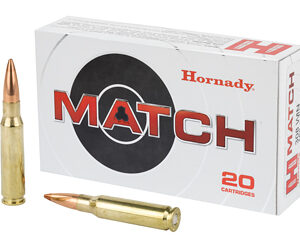 Hornady Ammunition Match 308 Win 168gr BTHP 20rd
