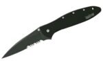 Kershaw Ken Onion Leek Combo, Matte Black