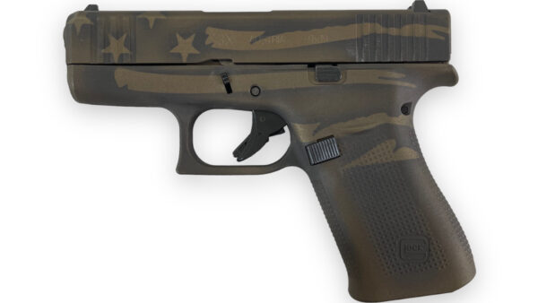 Glock 43x Evolved Tactical FDE Flag 9mm 3.41" 10rd - OG Box 2 Mags - Image 2