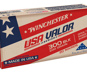 Winchester USA Valor 300 Blackout 200 Grain 20 Rounds Box