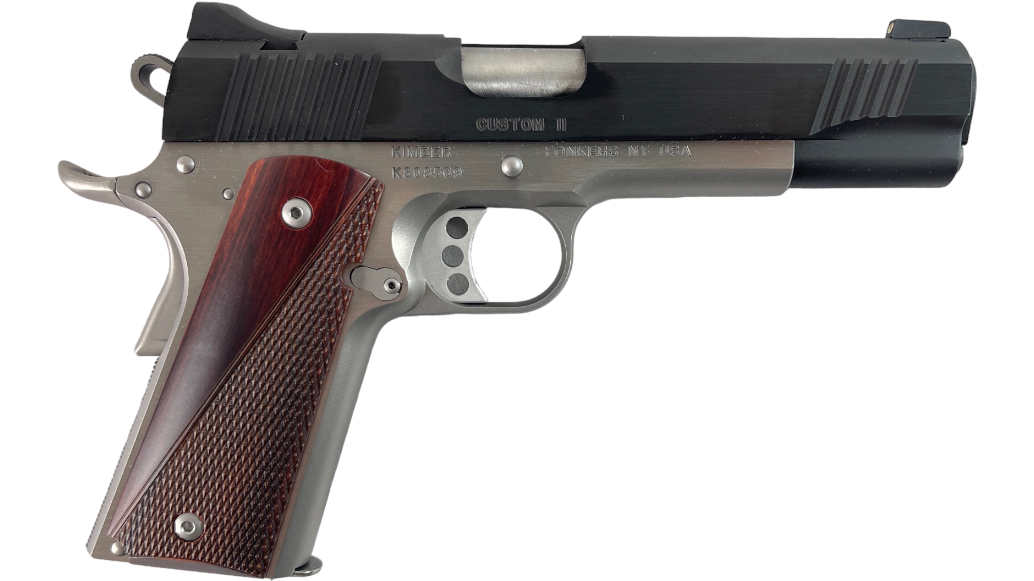 Kimber Custom II 1911 45ACP 5″ 8rd DuoTone Stainless/Black – OG Box ...