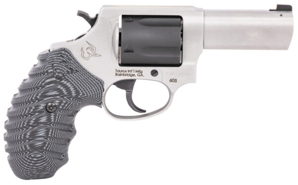 Taurus 2-60535NSVZ605NS 357 Magnum 3" Double Action/Single Action 5 Round Black/Stainless