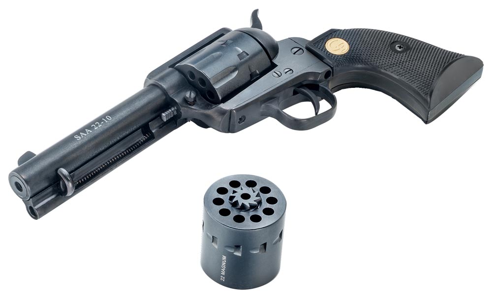 Chia 340.170D Single Action Army 22LR/22 Magnum 7.5-inch 10-Round Black-img-0