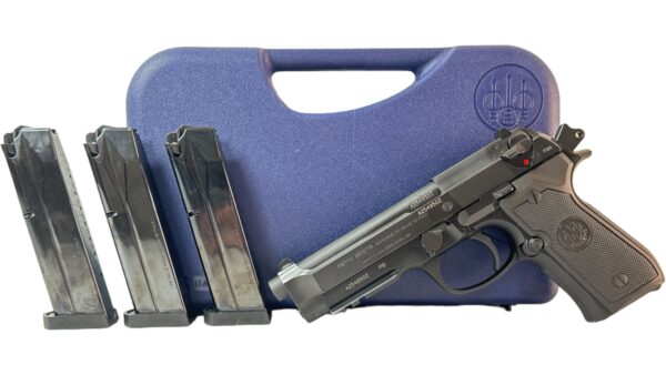 Beretta 92A1 9mm 5" 17rd Black Italy - OG Case 3 Mags