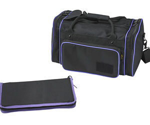 US PeaceKeeper Medium Range Bag Fits 18x10x10 Black with Purple