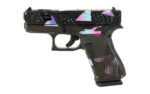 Glock 43X 9mm 3.41" 80's NITE Black/Cyan/Purple