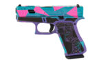 Glock 43X 9mm 3.41" 80's Day Purple/Cyan/Pink