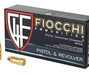 Fiocchi 380ACP 90GR JHP Jacketed Hollow Point 1000rd Case