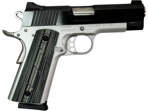 Kimber Pro Carry II 1911 9mm 4.5" 10rd Black/Silver - Image 2