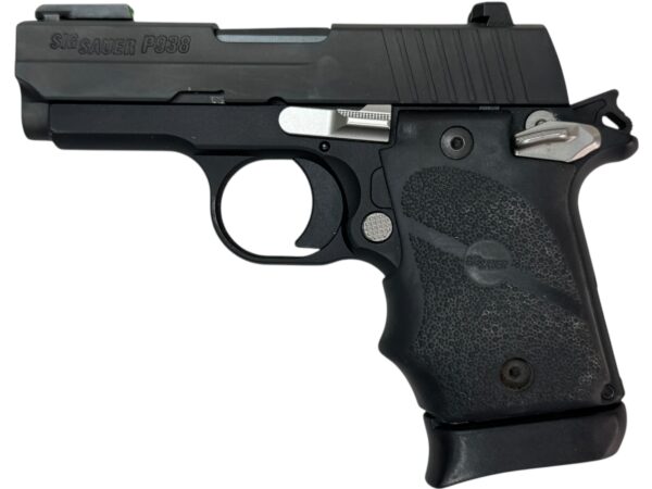 Sig Sauer P938 9mm 3" 7rd Black Rubber Grip - Image 2