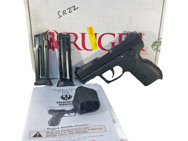 Ruger SR22P 22LR 3.5" 10rd Black - OG Box 2x Mags Grips