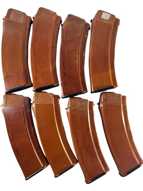 East German Bakelite AK74 AK 74 30rd Magazines - 8 Count LOT