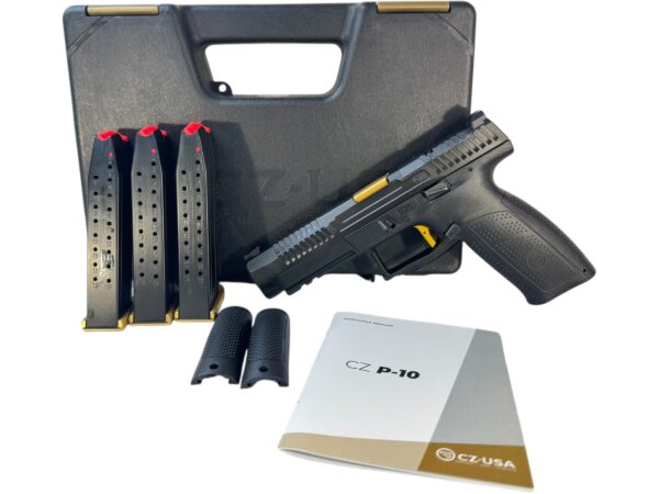 CZ P10F Competition 9mm 5" 19rd Gold Optic Ready - OG Box 3 Mags