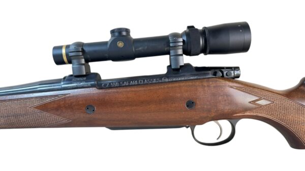CZ 550 Safari Classics 458 Win Mag 25" 3rd Blued - Leupold VX-III 1.5-5x20 - Image 9
